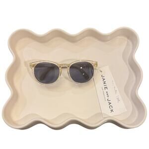 Janie And Jack Classic Gold Clear Frame Sunglasses 0-2Y
